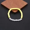Producto Nuevo Más Vendido Transfronterizo Pulsera de Cuerda Elástica con Letra Inglesa de Arcilla Blanda Pulsera de Amistad de Fans para Apoyar a Taylor Swift