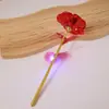 Día de San Valentín Chino Rosas de Oro Foil Color Dorado Brillante Día de la Madre Clavel Flor Eterna Regalo de San Valentín Caja de Regalo
