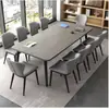 Mesa de conferência, mesa longa, design simples e moderno, mesa grande, adequada para pequenas salas de conferência, mesa de escritório longa, conjunto de mesa e cadeira para treinamento e leitura