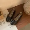 Zapatos Planos de Mujer Estilo Ballet Retro Boca Baja Modelo Nuevo 2026 Punta Redonda Con Cordones Suela Suave Zapatos Planos Mocasines Zapatos de Abuela