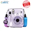 Adequado para Polaroid Instax Mini11 Estojo de Armazenamento Transparente Atacado Estojo de Cristal Corda de Alça Adesivo Conjunto de Três Peças
