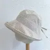 2025 Novo Chapéu de Pescador Elegante Xadrez Estilo Japonês Chapéu Balde Chapéu Bacia Feminino para Primavera e Verão Proteção Solar Proteção UV