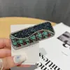Clip de una palabra moderno y simple, clip BB de pedrería, clip de cuadros elegante para flequillo, pasador para mechones laterales, pasador para el pelo, accesorios para el cabello versátiles