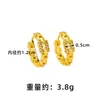 Brincos Tendência Dourado Areia Vietnamita, Brincos Irregulares de Zircônio Modernos e Luxuosos para Mulheres, Fabricantes de Joias Simples e Duráveis