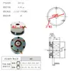 Freno de Disco Motor DC Freno de Pérdida de Potencia Electromagnética Freno de Sujeción Mecánica DC12 24V