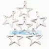 Accesorios para Joyería DIY Cobre Puro Microincrustado Calado Cruz Estrella de Cinco Puntas Estrella de Cinco Puntas Colgante Pequeño
