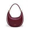 Bolso de Axila Moda Otoño e Invierno 2025 Nuevo Bolso Tejido Tipo Dumpling Transfronterizo Retro Media Luna Bolso de Mujer Bolso Cruzado de Hombro de Cuero Genuino