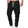 Pantalones Deportivos de Entrenamiento para Hombre de Otoño e Invierno Europeos y Americanos con Bolsillos Grandes Pantalones Cargo Pantalones de Deporte y Fitness para Hombre