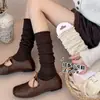 Meias de pelo cinza para mulheres, outono e inverno, meias finas de lã para tornozelo, combinadas com sapatos pequenos de couro, estilo Miu, meias quentes de meia-canela