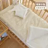 Cobertor Anti-Chute de Algodão Puro para Bebê Recém-Nascido Saco de Dormir Espesso para Bebê Outono e Inverno Cobertor Infantil Tudo-Em-Um Cobertura Universal para Todas as Estações
