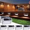 Lámpara de Pared LED Solar Nueva Transfronteriza Impermeable para Exteriores de Acero Inoxidable Lámpara para Escalones Barandilla de Patio Pasarela Lámpara para Escaleras