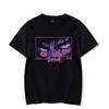 Camiseta de Hombre Anime Raging Print Lavado Vintage Camiseta Gráfica Camiseta de Algodón Casual de Manga Corta Harajuku para Hombre
