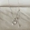 Versátil para el Viaje Color Amor Tirar Collar Largo Simple Temperamento Único Personalidad Única Moda Accesorios para Colgar en el Cuello para Mujer