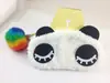 Antifaz de Panda de Dibujos Animados Tela de Felpa Empaque Independiente Sombreado de Ojos Antifaz sin Bolsa de Hielo