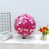 Nova bola de discoteca gigante de pé balão de folha de discoteca 4D para decoração de aniversário de bar balão 3D