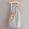 Moda Estilo Coreano Nuevo Algodón Cocina Delantal de Cocina Lindo Resistente al Desgaste Trabajo Catering Especial Mono Manga Larga