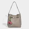 Moda de Nicho Bolsa Kelly Feminina 2026 Nova Casual Versátil Bolsa de Ombro Único Transversal Bolsa Macia Bolsa Saco Bolsa Tote