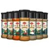 Set de Condimentos para Barbacoa, 7 Botellas, Set Completo para Uso en Casa, Incluyendo Comino, Sal de Pimienta, Pimienta Negra, Chile en Polvo, Condimento, Aderezos y Combinación de Salsas para Dip
