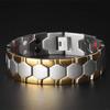 Pulsera Magnética Amazon Pulsera Magnética Desmontable para Hombre Germanio Hexagonal Versión Ancha Pulsera Nicho Romboidal