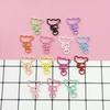 Llavero de pintura de elefante colorido, hebilla de langosta, hebilla de perro, pintura en aerosol, colgante DIY hecho a mano, hebilla para joyería, accesorios para joyería