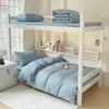 Nuevo conjunto de tres piezas de algodón puro estilo simple de dos tonos y color liso para dormitorio universitario clase A venta al por mayor
