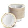 Tazón desechable para ensalada de 7.5 pulgadas 12 OZ Phnom Penh plato hondo plástico duro PS tazón para ensalada tazón para sopa tazón para salsas de fiesta