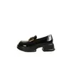 Mocasines de suela gruesa para mujer, nuevo estilo otoño 2026, perfectos con vestidos, sin cordones, zapatos pequeños de piel, estilo retro británico, disponibles en tallas grandes