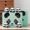 Tetera de panda creativa caja de regalo de panda de dibujos animados embalaje tetera de cerámica vacía almacenamiento de té negro té blanco té verde sellado