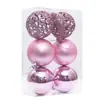 Decoração de bola de Natal oca galvanizada 6cm8cm bola de plástico colorida pingente de árvore de Natal suprimentos de decoração de feriado
