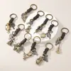 Llavero Creativo Popular Nuevo Europeo y Americano Regalo Pequeño para Hombre y Mujer Aleación Bronce Ancla de Barco Vintage Colgante de Cuero Trenzado