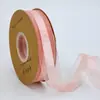 Fita de Malha de Cetim com Borda de 2,5cm Apenas Fita para Embalagem de Flores DIY Assar Bolo Laço Fita de Cetim Fita de Tule Buquê