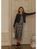 Rina Bery Colorido Perezoso Combinación Falsa de Dos Piezas Básico Casual Versátil Ropa de Trabajo 2025 Nuevo Top Tejido