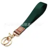 Chaveiro Lanyard de Pulso com Corda Curta + Anel Duplo Poliéster Tecido + Couro PU Personalizado