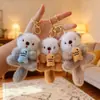 Lindo Peluche de Nutria Colgante con Pez, Llavero para Bolso de Castor, Adorno de Muñeco, Nutria Marina Sosteniendo un Pez