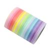 Suministro de comercio exterior: 20 Rollos de Cinta Washi de Color Sólido, Tiras Estrechas de 3/5/7.5 mm para Diario, Tiras de Borde, Pegatinas Transfronterizas