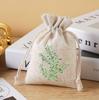 Bolsa de embalaje de lavanda en stock de fábrica, bolsa de algodón transpirable con cordón, bolsa de almacenamiento de ajenjo con flores secas, bolsa de regalo
