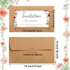 Amazon Retro Transparente Papel Kraft Ventana Pegatina Mascota Forma de Corazón Colorida Tarjeta de Membresía Creativo Pequeño Sobre