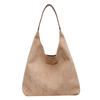 Bolso Tote Suave de Gamuza Vintage para Mujer 2024 Nuevo Otoño e Invierno Popular Bolso de Hombro de Gran Capacidad Explosivo Bolso de Cubo