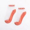 Calcetines de cristal para mujer, populares en línea, estilo coreano, finos y transparentes, calcetines de perlas para mujer, medias de red invisibles con encaje.