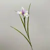 Flor artificial de un solo tallo Iris Alice, flor artificial para decoración del hogar de alta gama, fotografía de bodas, arreglo floral, flor decorativa