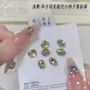 Pedras de strass em formato de ovo de pombo sem base, produto acabado, pedras de strass K9 brilhantes aplicadas à mão, acessórios coloridos ovais para arte de unhas