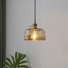 Lámpara de araña de cristal vintage nórdica LED personalizada, creativa, para restaurante, bar, de un solo cabezal, pequeña, iluminación decorativa combinada