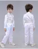Roupas festivas de Ano Novo para crianças, meninos, florista, vestido de apresentador, vestido de coro, terno de manga longa com lantejoulas, roupas de performance