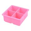 Bandeja de Hielo Cuadrada de 4 Huecos Personalizada Molde de Cubitos de Hielo de Silicona de Grado Alimenticio Molde Grande de Hielo para Whisky Molde para Paletas de Hielo