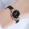 Reloj GEDI para mujer, transfronterizo, elegante, con incrustaciones de diamantes, impermeable, estilo coreano, moderno, casual, reloj de cuarzo con calendario para estudiantes
