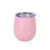 Europa y Estados Unidos para taza de huevo de 12 oz acero inoxidable 304 spray al vacío forma de U taza de cáscara de huevo swig copa creativa para vino tinto