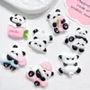 Acessórios de Resina de Panda Rosa Fofo de Desenho Animado Materiais Manuais DIY Capa de Celular Chaveiro Flor para Sapato Joia Atacado