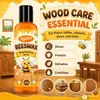 Kineshinex Pulidor de Madera de Cera de Abejas Lindo Líquido para Cuidado y Mantenimiento de Pisos de Madera y Muebles Estilo Abeja de Dibujos Animados