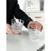 Estilo Ins Simples Padrão Vertical Vidro Copo de Uísque Gelo Café Americano Xícara de Latte Copo de Coquetel Copo para Bebidas Misturadas