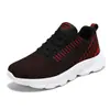 Tênis esportivo sapatos masculinos sapatos de malha para estudantes sapatos de malha de primavera respirável masculino sapatos casuais masculinos preto antiderrapante sapatos de pai